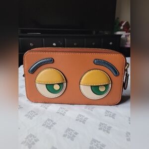 Coach Coachies Dreamie Kira Crossbody Wristlet Limited Edition In Burnish Amber